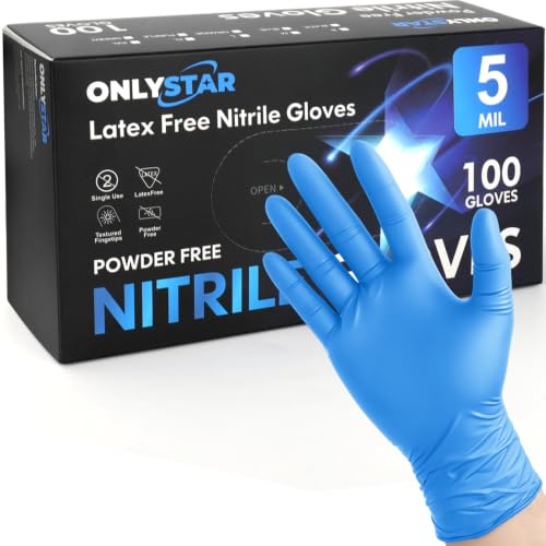Food Grade Nitrile Gloves Small, 100Pcs, 5 Mil - color: Blue(100 Pcs), size: Small