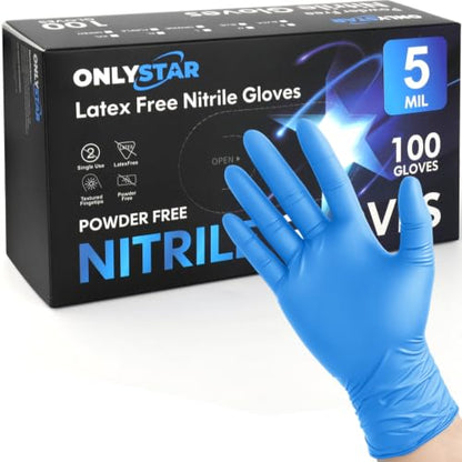 Food Grade Nitrile Gloves Small, 100Pcs, 5 Mil - color: Blue(100 Pcs), size: Small