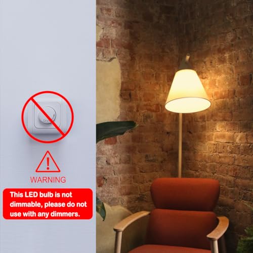 4W Filament 2700K Warm Lights,Non-Dimmable E26 Lamp Base,1-Pack - color: Golden Pumpkin Warm White(non-dimmable)