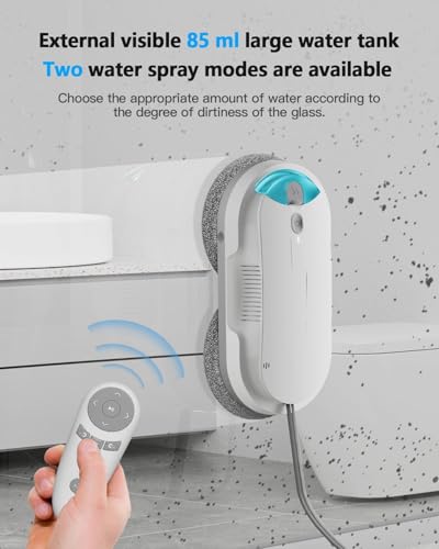 Window Cleaning Robot - Double Helix 4800-6400Pa Suction,