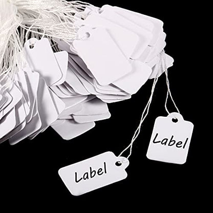 Outus 500 Pcs Price Tags String White