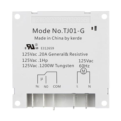 KERDE TJ01-G 24-Hour Timer, 120V 20-Amp Manual Override, 15-Minute Interval Switch, Indoor/Outdoor Appliance Timer for Lights, Fans, Pumps, DIY Electrical Projects
