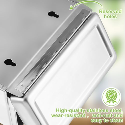 Sanitary Napkin Receptacle 100 Feminine Hygiene Liner Bag, Silver, 2 Pcs