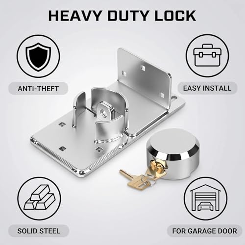 Stainless Steel Roll-Up Garage Door Lock Kit