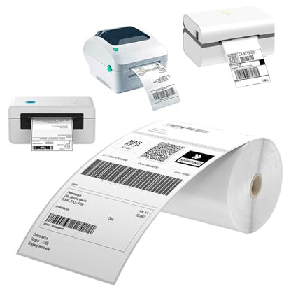 Direct Thermal Labels 4x6-450 Labels/Roll, Thermal Shipping Labels for Zebra 2844 ZP-450 ZP-500 ZP-505, 2 Rolls, 900 Labels(NOT for DYMO) - size: 2 Rolls | 450 Labels