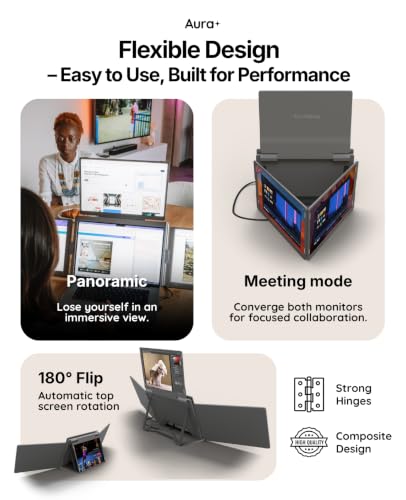 Triple Go 16" Plus | Portable Monitor Extender - size: 3x 16" Full HD+