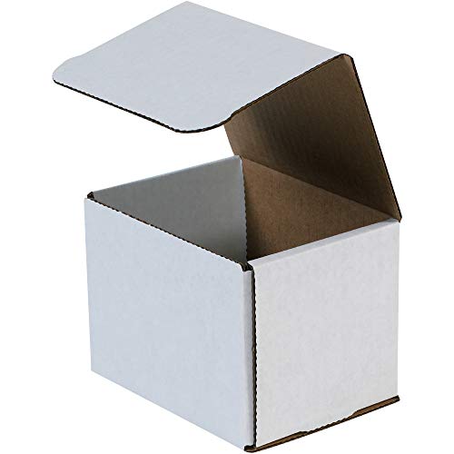 Box USA BM544 5"L x 4"W x 4"H, White (Pack of 50) - size: (023) 5" x 4" x 4", 50-Pack