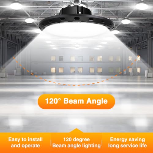 2-Pack 200W LED High Bay Lights - size: 200W2P-Non Dim