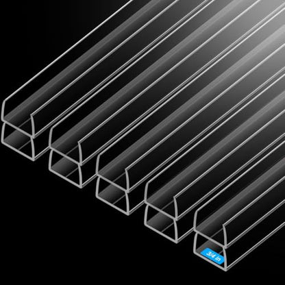 MONOID Drawer Edge Protector, Slip-On Clear Table Corners Guards, Door Kitchen Furniture Bumper, Prevent Wear, Impact Protection, Ease to Cut, 3/4" Thick, 39.37" Length – Clear, Pack of 5