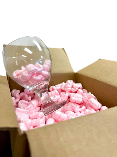 Bubblefast! Brand 14 cu. ft. (90 gallons) Pink Anti Static Packing Peanuts Popcorn (3.5 cu. ft x 4 Bags) - size: 14 cu. ft.