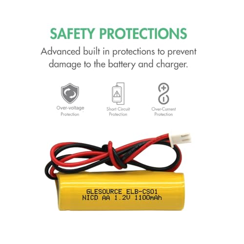 AA 1100mAh 1.2V Emergency Light Battery Compatile for ELB-CS01, EXR EL 122 C4T,Custom 332,Unitech OSA268(10 Pack) - color: 10 PCS 1100mAh