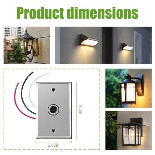 Photocell Sensor for Outdoor Lights, Dusk to Dawn Sensor - size: 1PC