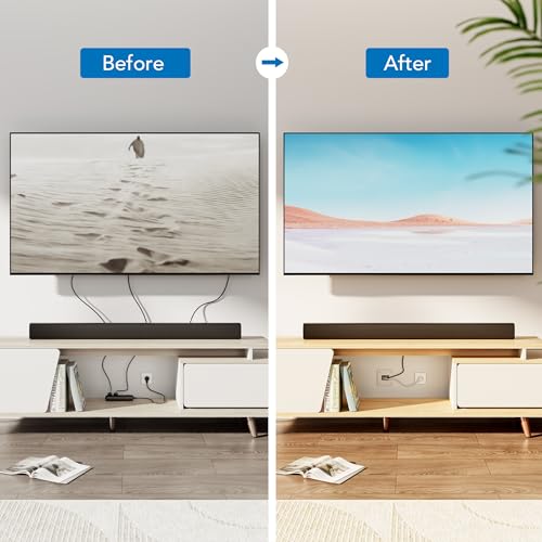 Mount-It! in-Wall TV Cable Concealer Kit with Recessed Power – Triple Outlet, 9ft Cord, and Hand Saw – Easy, Safe Cable Management for Organized TV and Home Theater Setups - style: Triple Outlet – 9ft Extension Cord