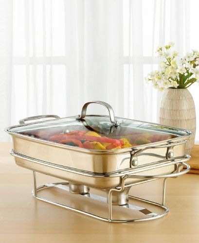 Cuisinart Classic Entertaining Collection 12-Inch, 5-Quart Stainless Rectangular Buffet Server, 7BSRT-31 - size: 5 Quarts