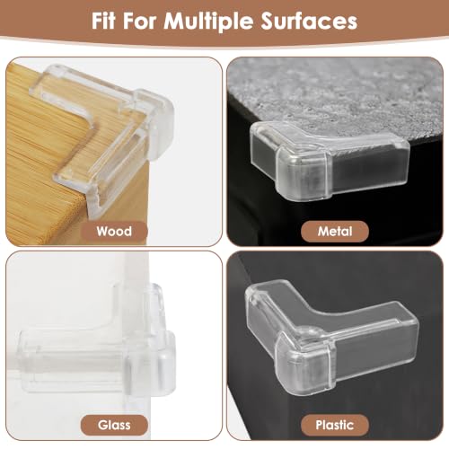 12 Pack Corner Protector Baby - New & Improved Edge Protector for Baby, Furniture Corner Edge Safety Bumpers, Clear Baby Proof Corners and Edges, Cushion to Cover Sharp Furniture & Table Edges
