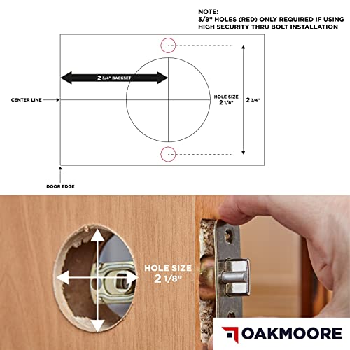 Heavy Duty Commercial Bathroom Door Handle with Lock | Privacy Commercial Door Locks | Grade 2 Restroom Lever | For Offices & Industrial Use | UL CUL & ADA – Nickel Chrome Finish – ANSI A156.2 - size: Privacy (Bathroom)