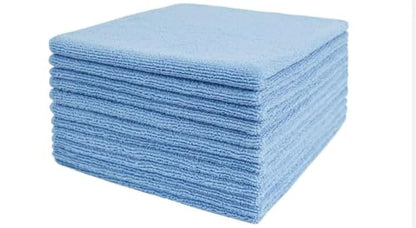 Tricol Clean Professional Extra-Thick Microfiber Cleaning Cloth 24 Pack Blue (300 GSM, 16in x 16in) - color: Blue, size: Pack of 24