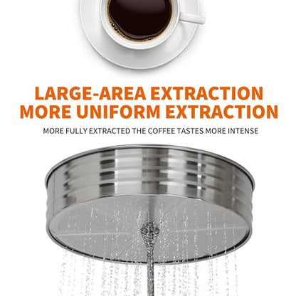 110 Cup Coffee Urn and Hot Beverage Dispenser, 16L/4.2Gal Commercial Coffee Maker, Quick Brew Stainless Steel Large Hot Coffee Dispenser for Party Buffet Catering - size: 16L/110Cups
