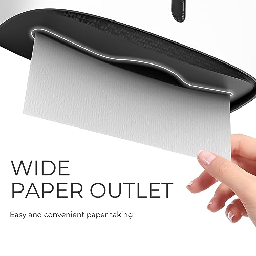 Paper Towel Dispenser Wall Mount, Adhesive No Drilling Multifold Trifold Cfold Commercial Hand Towel Dispenser,White-PN6015 - color: White-pn6015