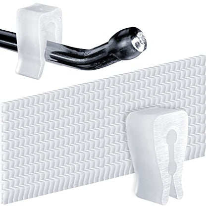 Gluposti 2-Hole Peg Hook Stopper Inventory Control Clips, 500 Peg Stoppers - size: 500 Pack