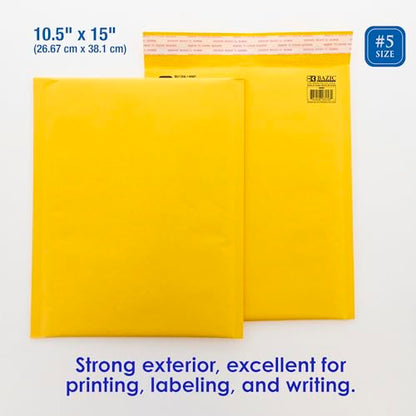 BAZIC Products #5 Self-Seal Bubble Mailer, 10.5 x 15 In - color: #5 (10.5" x 15"), size: 1-Pack