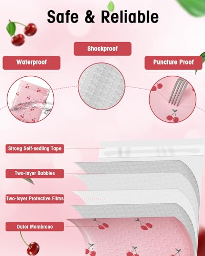 Cozymood 8.5x12 Bubble Mailers 40 Pack Cherry Pattern Pink Padded Envelope - color: Cherry, size: 8.5 x 12" 40PC