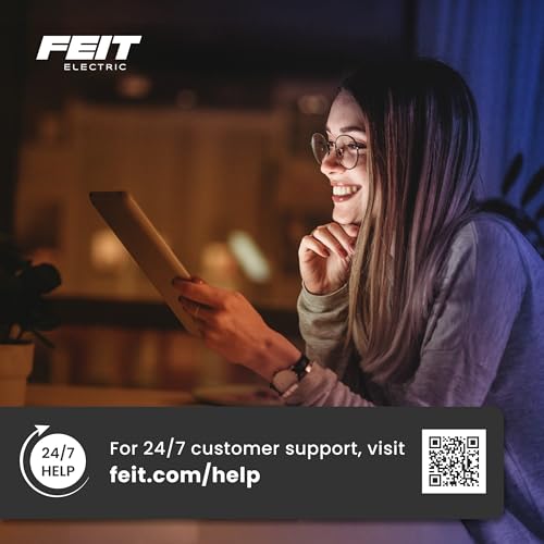 Feit Electric Enchance A19 LED Light Bulbs, 8.8W (60W Equivalent), 3000K Bright White, Dimmable, 90+ CRI, E26 Base, 17,000-Hour Lifetime, Residential or Commercial Bulb, A1960/930CA/FIL/4, 4-Pack