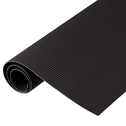 MECCANIXITY Corrugated Paper Sheets 5pcs 27x20inch Black - color: Black, size: 27inch x 20inch
