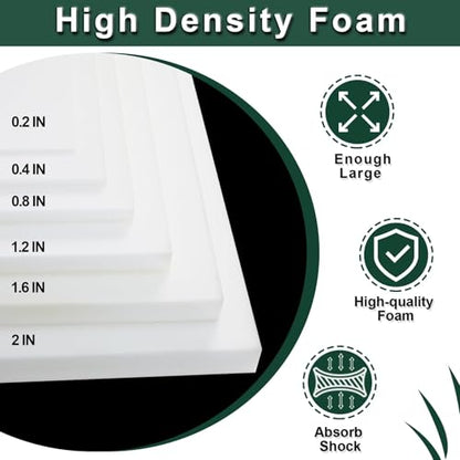 2PCS 59x79x0.2 Inches High Density Craft Foam Sheets, Suitable for Shipping, Packing, Mailing, DIY, Cosplay, Cushion Foam, High Density Foam Sheets - size: 0.2 Inches (2 Pack)
