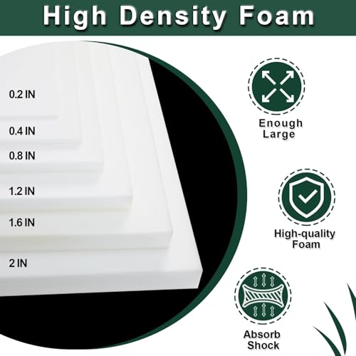 59x79x0.8 Inches High Density Craft Foam Sheets, Suitable for Shipping, Packing, Mailing, DIY, Cosplay, Cushion Foam, High Density Foam Sheets - size: 0.8 Inches (1 Pack)
