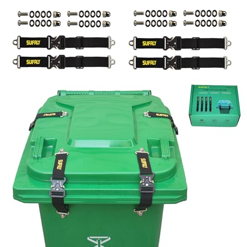 Bear Proof Trash Can Locks,Raccoon Proof Garbage Can Straps,4 Pack - style: 4 PCS