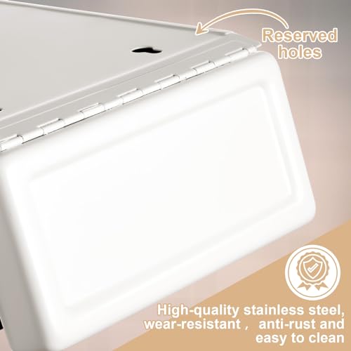 Tioncy 4 Pcs Sanitary Napkin Receptacle Wall Mounted,White - color: White