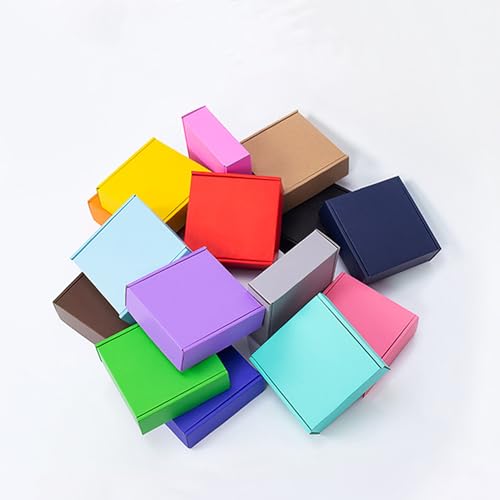 KAXILU Red Cardboard Boxes Shipping Packaging Boxs 20pcs Shipping Boxs Suitable E-Commerce Packaging Small L6xW6xH2 inch - color: Red-1, size: Small-L6xW6xH2 inch