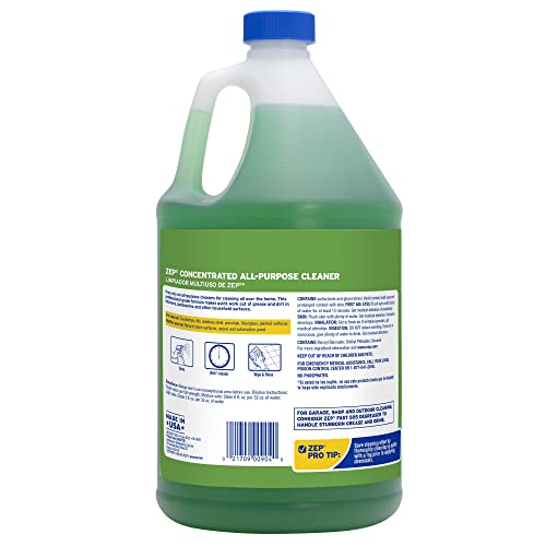 Zep All-Purpose Cleaner and Degreaser - 1 Gallon (1 Unit) ZU0567128 - Heavy Duty Industrial Cleaner for Business and Household Used in Kitchen, Countertops, Appliances, Walls and Floor Surfaces - size: 128 Fl Oz (Pack of 1)