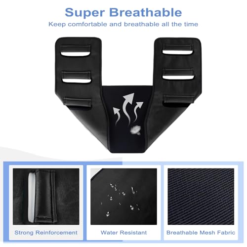 Transfer Belt Transfer Sling Padded Gait Belts with Seniors Patient Lift - color: Black 2