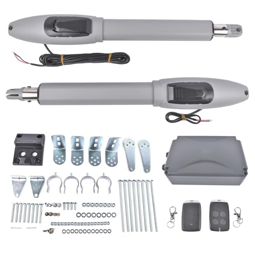 Automatic Dual Swing Gate Opener Kit for Doors up to 660lb*2 with Remote