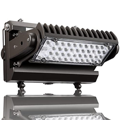 Rotatable LED Wall Pack Light with Dusk to Dawn Photocell, 80W 11200LM 400-600W HPS/HID Equiv., 5000K Daylight ETL Commercial Outdoor Security Lighting for Warehouse, Entrance, Parking, Garage - size: 80W