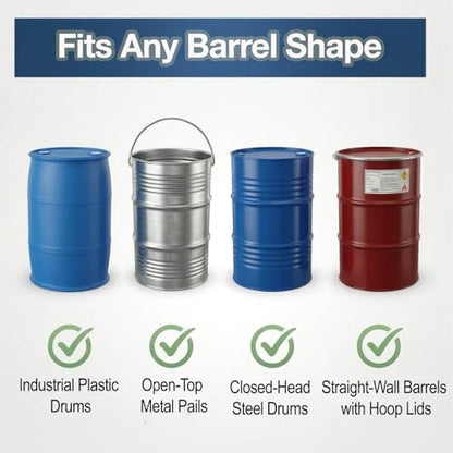 Drum Truck, 55 Gallon Drum Dolly, Upgraded Heavy-Duty Bucket Dolly – Reinforced and Enhanced Design for Improved Durability and Stability, 1,000 lb. Load Capacity