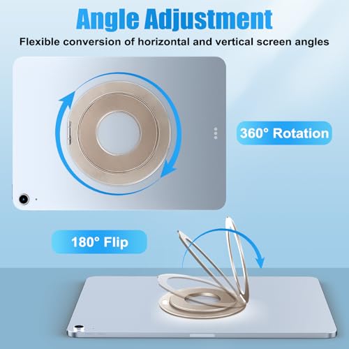Tablet Ring Holder - Adjustable Universal Tablet Hand Strap Holder Stand - color: Gold
