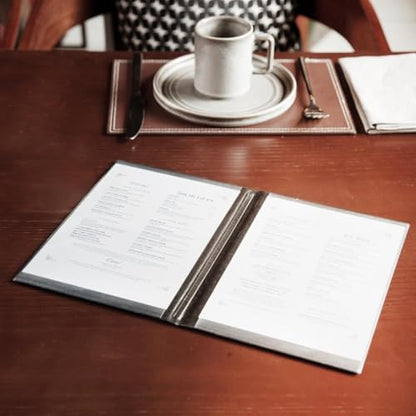 Olympia E219 A5 Menu Holder Leaflet Black Stands Display Board Cover Restaurant Commercial