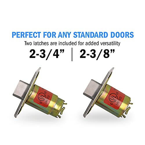 Nuk3y Azure Grade 2 Commercial Duty Cylindrical Lever Lockeset, ADA, UL Rated, Satin Chrome US26D (Privacy) - size: Privacy