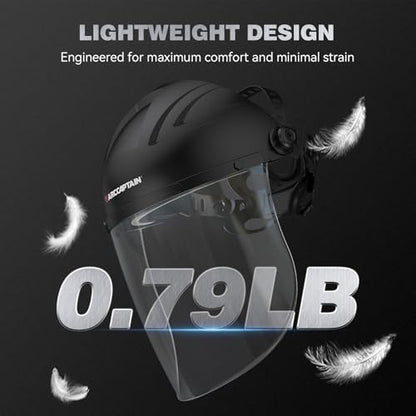 ARCCAPTAIN Blue Light Blocking Face Shield, Anti-Fog Full Face Mask - color: Blue-light + Fog-free