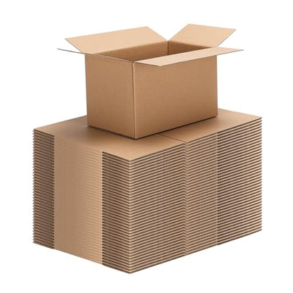CRUGLA 40 Packs 8x5x5 Shipping Boxes for Small Business, Corrugated Cardboard Boxes Bulk for Shipping Packing Mailing - size: 8x5x5 Inch