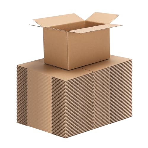 CRUGLA 40 Packs 8x5x5 Shipping Boxes for Small Business, Corrugated Cardboard Boxes Bulk for Shipping Packing Mailing - size: 8x5x5 Inch