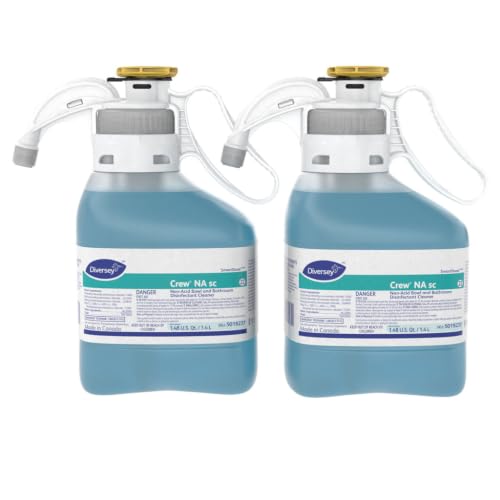 CREW Diversey 5019237 Non-Acid Bowl & Bathroom Disinfectant Cleaner Floral 47.3oz 2/Carton - size: 47.36 Fl Oz (Pack of 2)