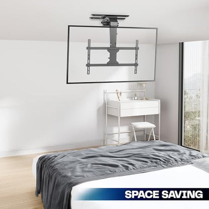 VIVO Swivel Electric Ceiling TV Mount, 37 to 70 in Screens, MOUNT-E-FD75C-S - color: Black, size: 37-70" TVs