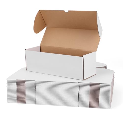 WIFTREY 12x4x4 Small Shipping Boxes set of 25, White Corrugated Cardboard Box 12''L x 4''W x 4'' H for Mailing Packing Shipping - color: White, size: 12x4x4 - 25 Pack