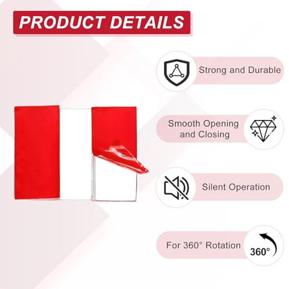 uxcell 2pcs Acrylic Flexible Hinges 25x35mm Invisible Living Hinge 360° - size: 25x35mm