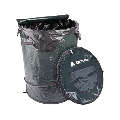 Coghlan's Pop-Up Lightweight Trash Can – Collapsible Waste Bin for Camping, RV, Outdoor Events, and Travel – Durable, Compact, and Easy to Store – 29.5 Gallon - color: Trash Can - 29.5 Gallon