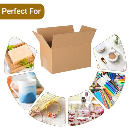 zmybcpack 80 pack 7x5x4 inch Cardboard Box Mailers, Kraft Shipping Boxes - size: 80 pack 7"x5"x4"